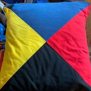Z flag nautical pillow. Case 24x24